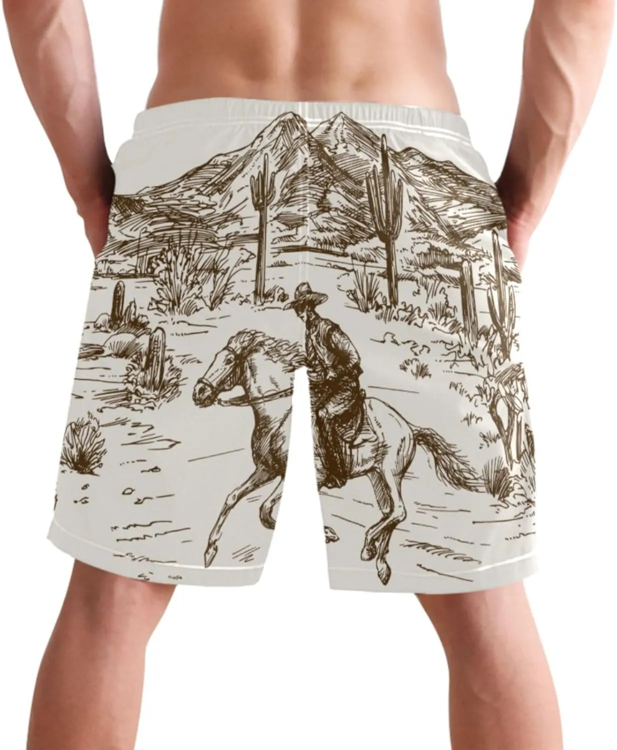 visesunny Mens Swim Trunks Quick Dry Board Shorts with Mesh Lining Breathable Fit Hawaii Beach Shorts Swimwear Bathing Suits