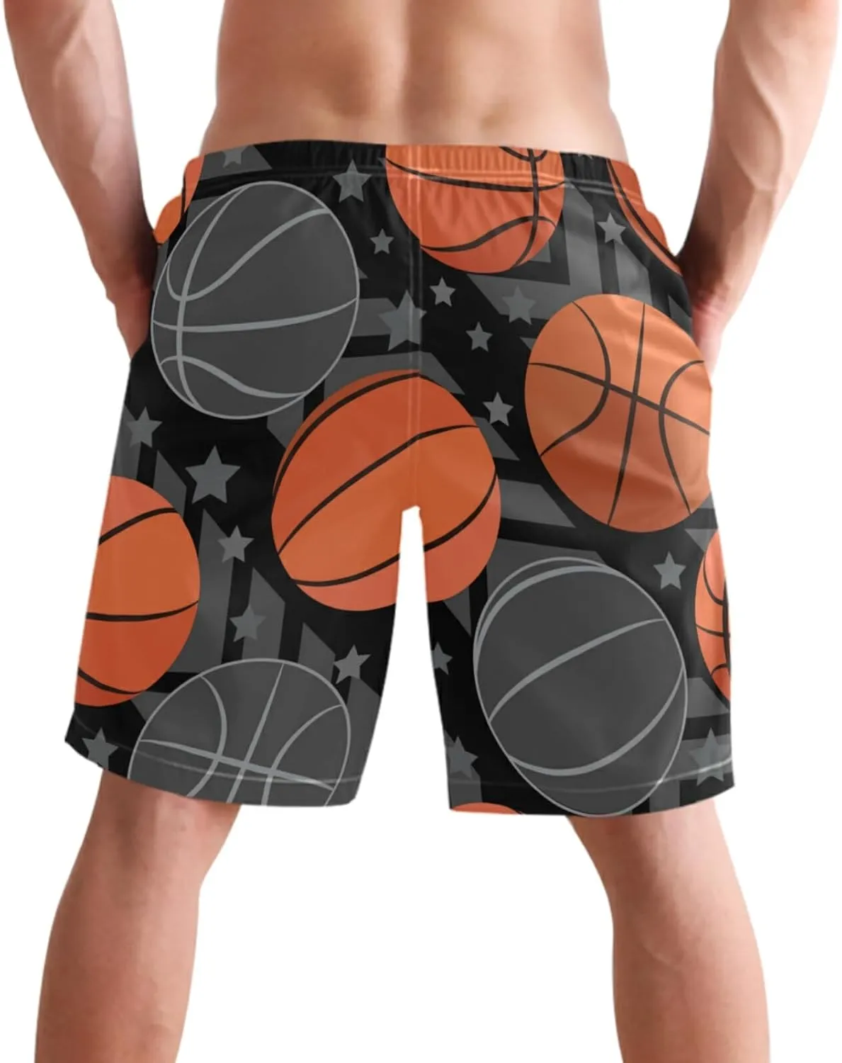 visesunny Mens Swim Trunks Quick Dry Board Shorts with Mesh Lining Breathable Fit Hawaii Beach Shorts Swimwear Bathing Suits