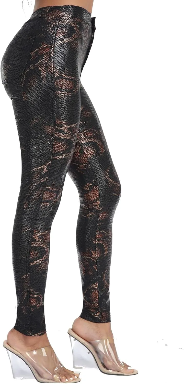 WAYRUNZ Womens High Waisted Pants Stretch Legging Jeans