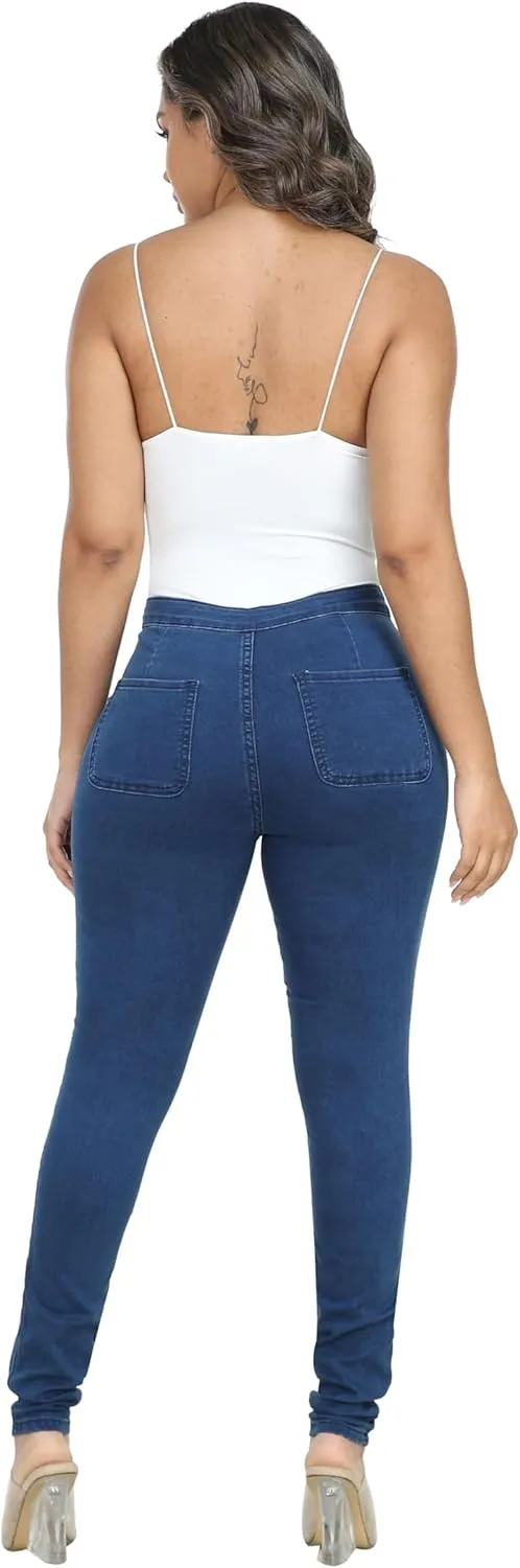 WAYRUNZ Womens High Waisted Pants Stretch Legging Jeans