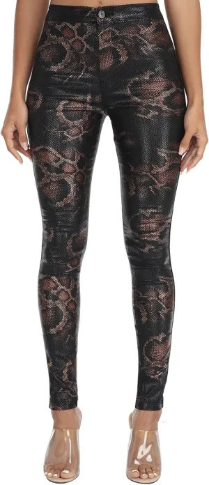 WAYRUNZ Womens High Waisted Pants Stretch Legging Jeans