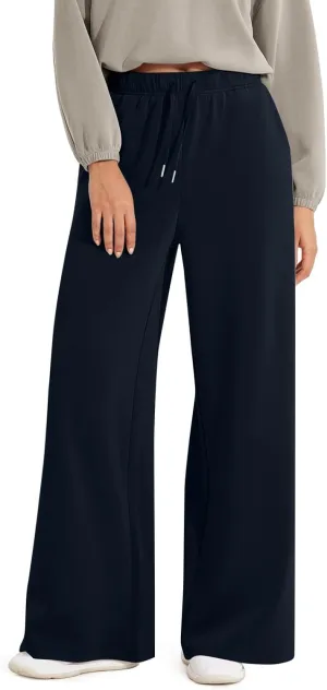 Wide Leg Sweatpants Women Baggy Joggers High Waisted Sweat Pants Lounge Straight Leg Pull on Jogger Pants with Pockets
