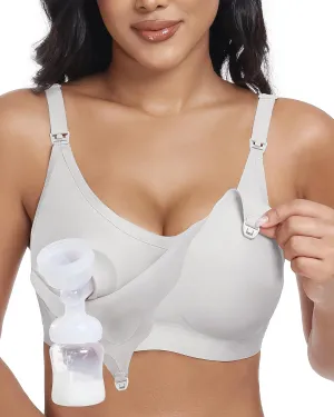 Wireless Seamless Pumping Bra Hands Free Nursing Bra Wirefree Comfort Wearable Breast Pump Brass