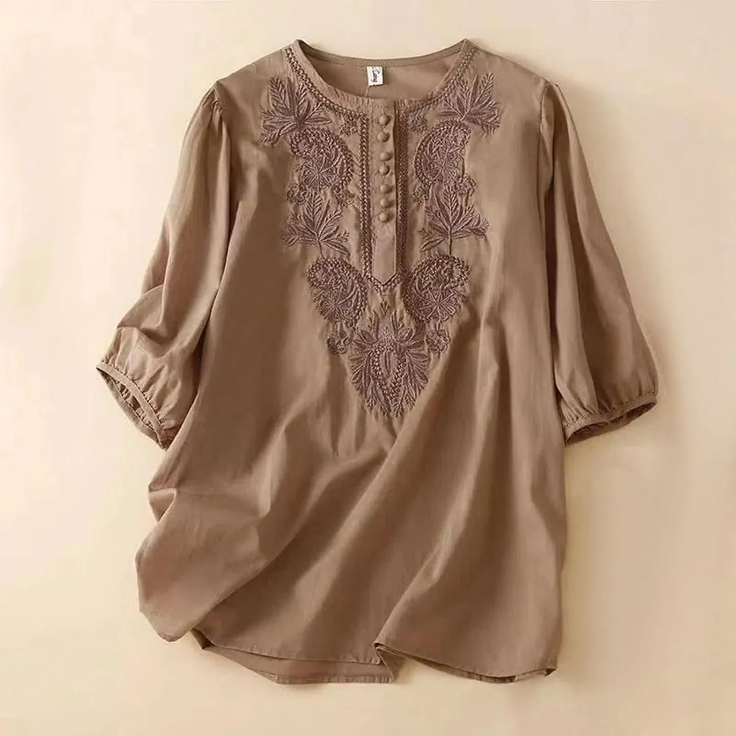 Women Button Up Shirt V Neck Short Sleeve Linen Summer Casual Work Blouse Top Loose Fit Tee Shirt