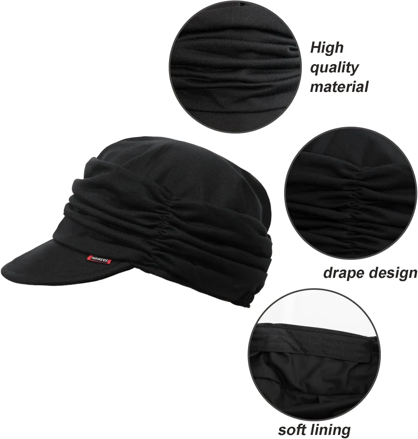 Women Newsboy Soft Cotton Cabbie Cap Beret Hats Baseball Cap Painter Visor Hats