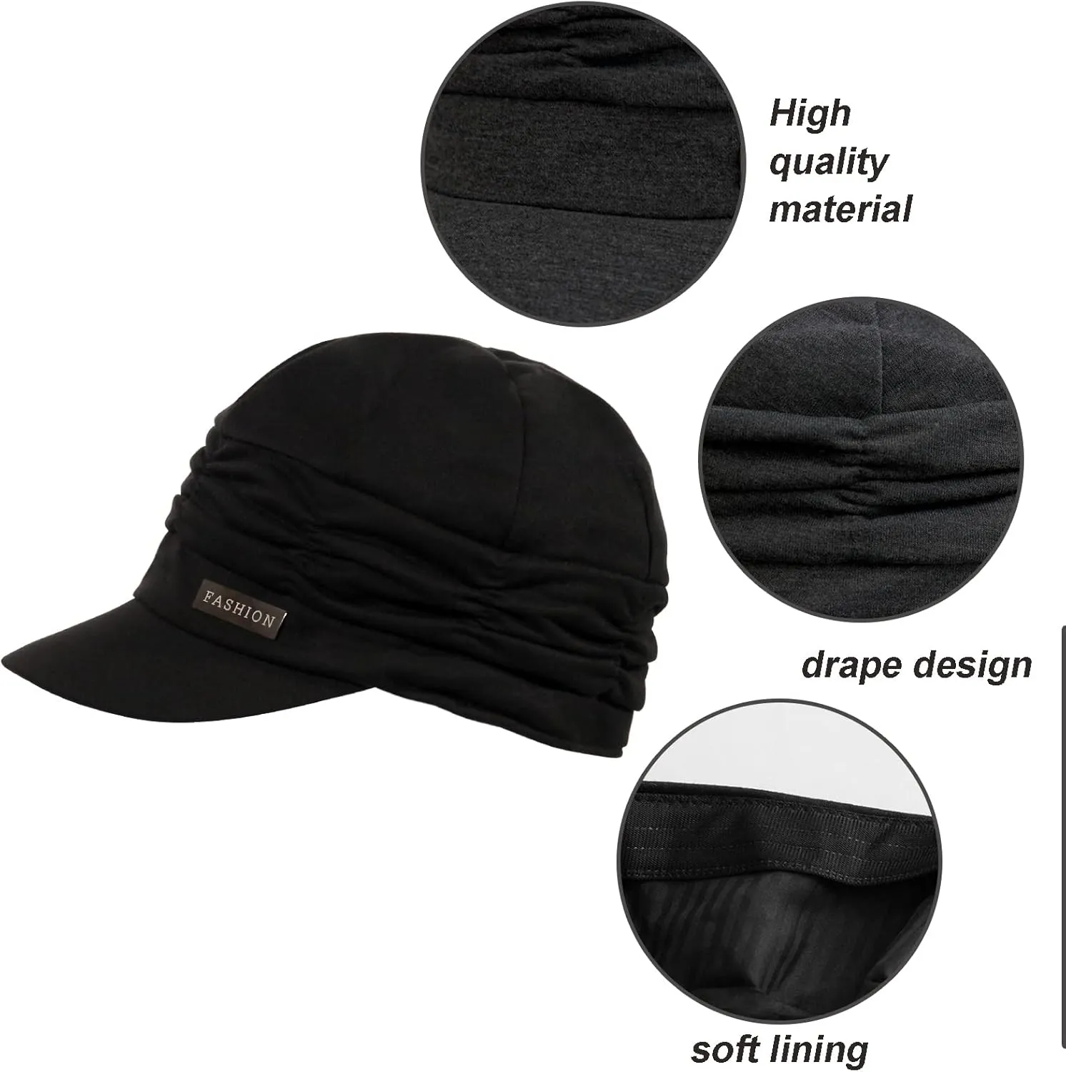 Women Newsboy Soft Cotton Cabbie Cap Beret Hats Baseball Cap Painter Visor Hats