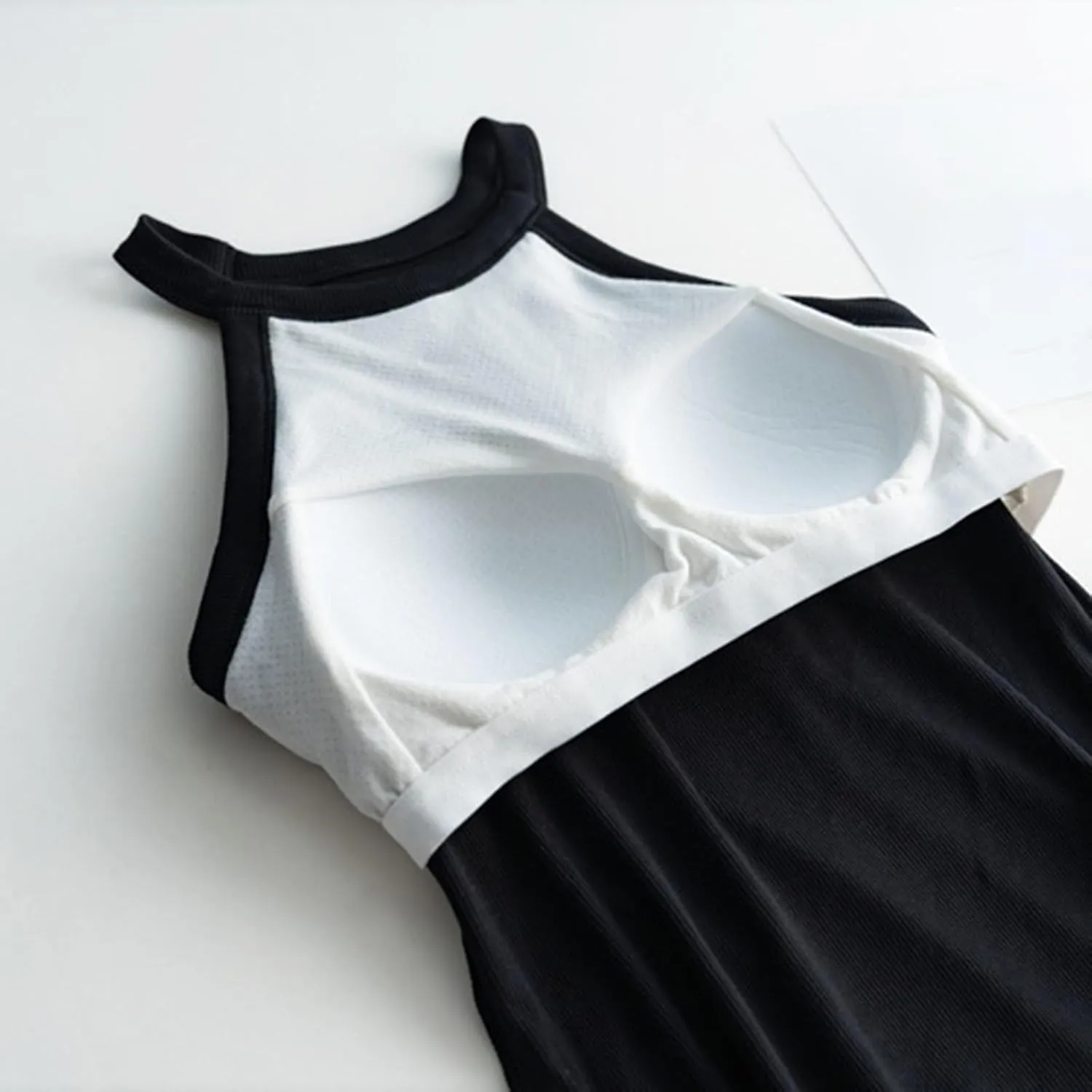 Womens Camisole with Shelf Bra Cotton Tank Top Adjustable Spaghetti Straps Cami Tops Yoga Shirt Cotton Undershirt