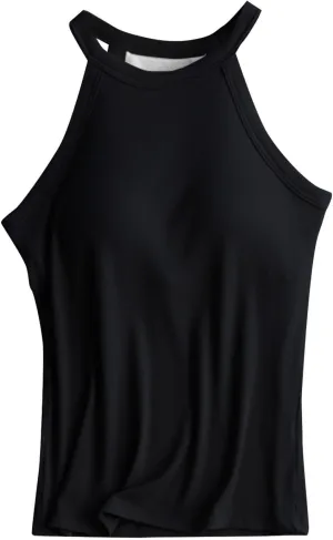 Womens Camisole with Shelf Bra Cotton Tank Top Adjustable Spaghetti Straps Cami Tops Yoga Shirt Cotton Undershirt