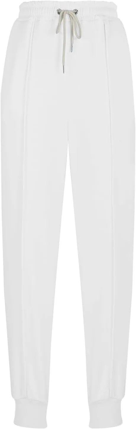 Women's Fleece Sweatpants Cinch Bottom High Waisted Oversized Baggy Joggers Warm Winter Trendy Trousers with Pockets