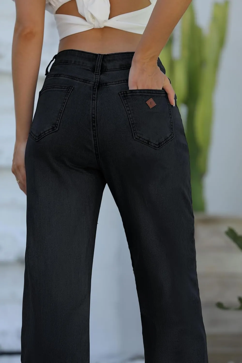 Womens Jeans Hig Waisted Straight Leg Loose Stretchy Lightweight Tummy Control Trendy Jeans for Women 2025