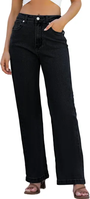 Womens Jeans Hig Waisted Straight Leg Loose Stretchy Lightweight Tummy Control Trendy Jeans for Women 2025