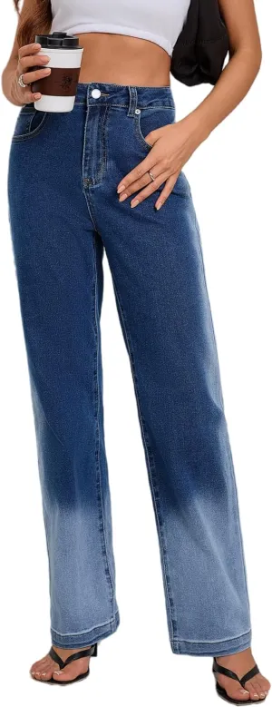 Women's Jeans Stretchy High Waisted Lightweight Cotton Jeans for Women 2025 Light Blue