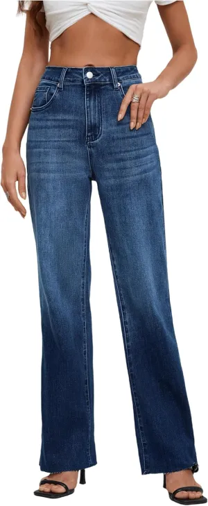 Women's Jeans Stretchy High Waisted Lightweight Cotton Jeans for Women 2025 Light Blue