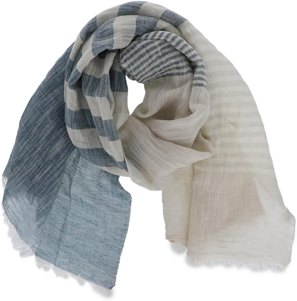 Women's Lightweight linen-blend Shawls Wraps Scarf