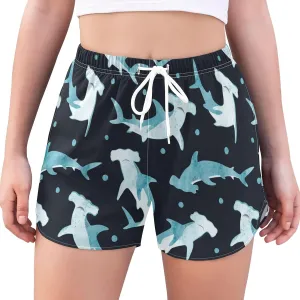 Womens Quick Dry Beach Shorts Athletic Swim Bottom Swimsuit with Liner Pockets