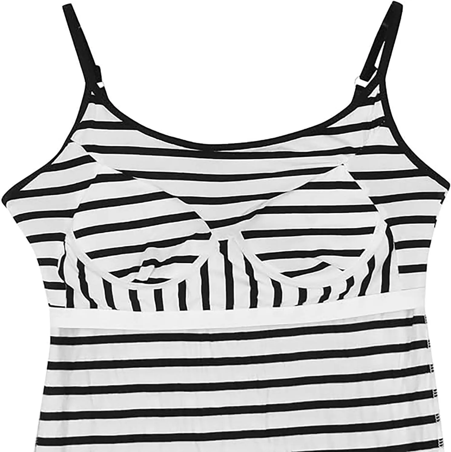 Womens Tank Tops With Built In Bras 2025 Summer Casual Crew Neck Sleeveless Camisole Plus Size Padded Workout