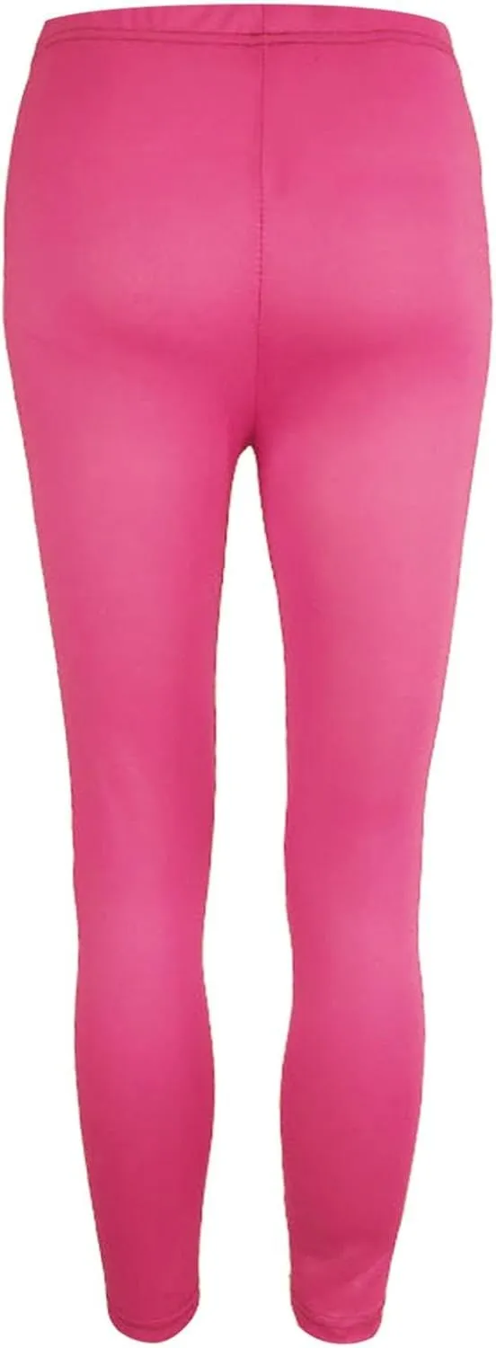 Women's Thick Yoga Soft Cotton Blend High Waist Workout Leggings with Tummy Control Compression