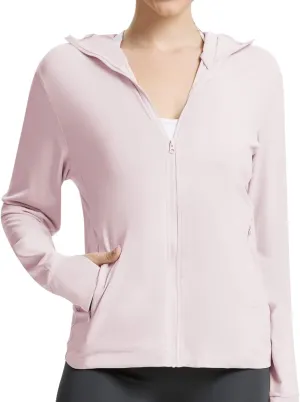 Women's UPF 50  Sun Protection Jacket Cooling Hooded SPF Shirt Long Sleeve UV Clothing for Hiking Golf Outdoor