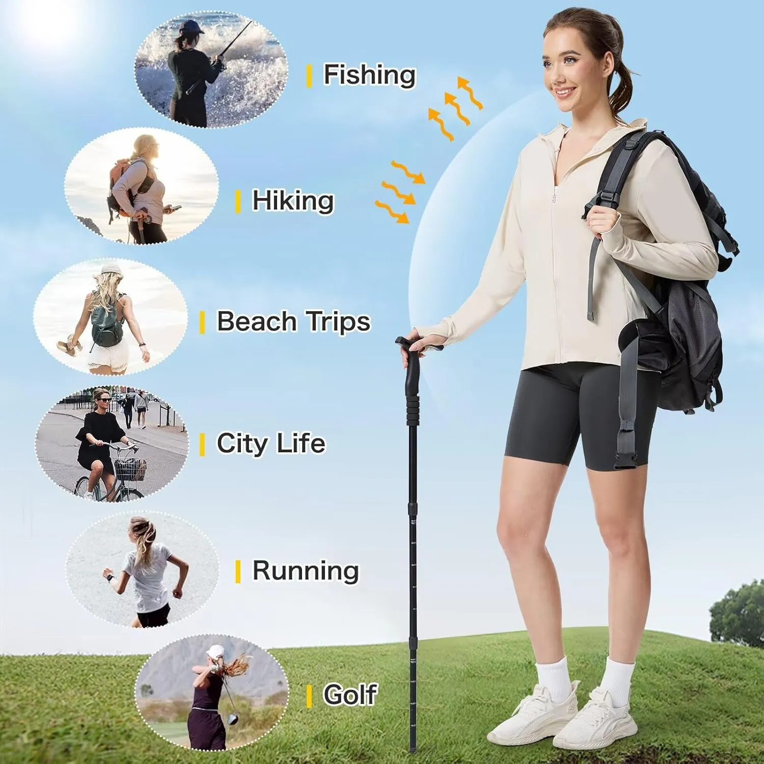 Women's UPF 50  Sun Protection Jacket Cooling Hooded SPF Shirt Long Sleeve UV Clothing for Hiking Golf Outdoor