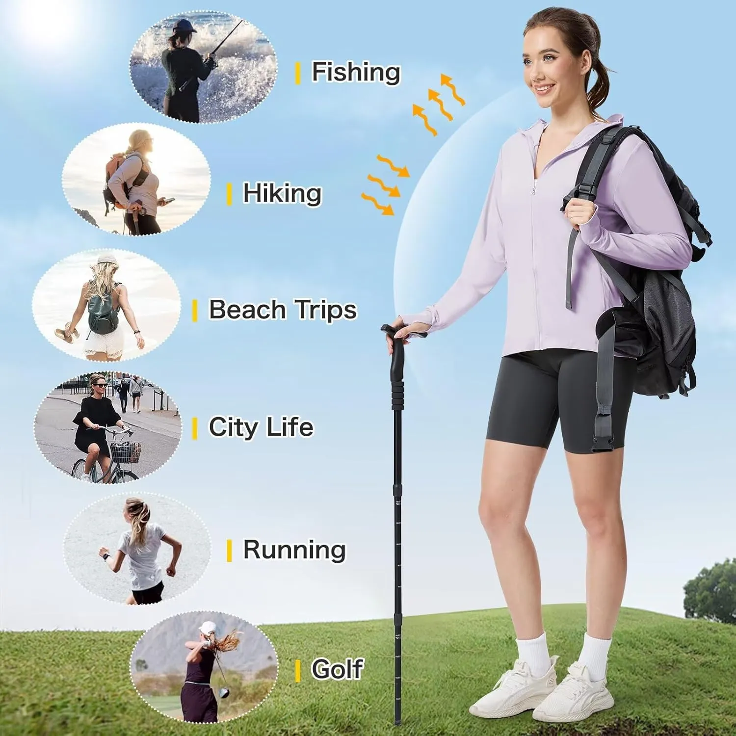 Women's UPF 50  Sun Protection Jacket Cooling Hooded SPF Shirt Long Sleeve UV Clothing for Hiking Golf Outdoor