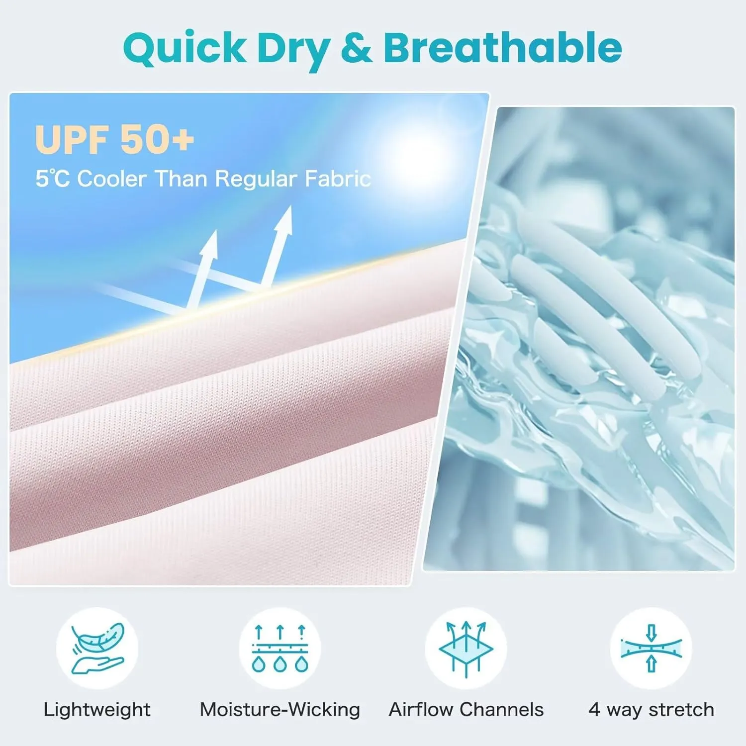 Women's UPF 50  Sun Protection Jacket Cooling Hooded SPF Shirt Long Sleeve UV Clothing for Hiking Golf Outdoor