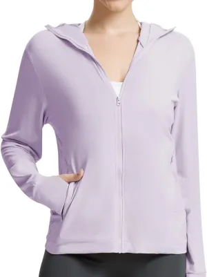 Women's UPF 50  Sun Protection Jacket Cooling Hooded SPF Shirt Long Sleeve UV Clothing for Hiking Golf Outdoor