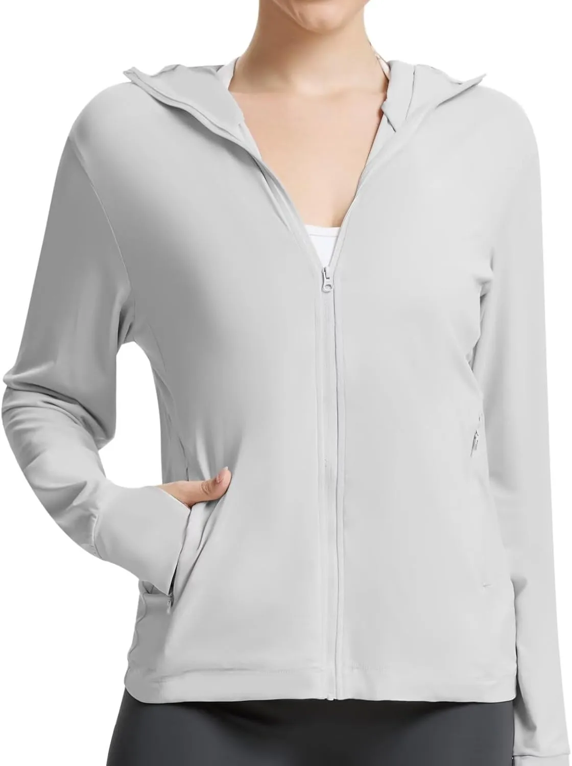 Women's UPF 50  Sun Protection Jacket Cooling Hooded SPF Shirt Long Sleeve UV Clothing for Hiking Golf Outdoor