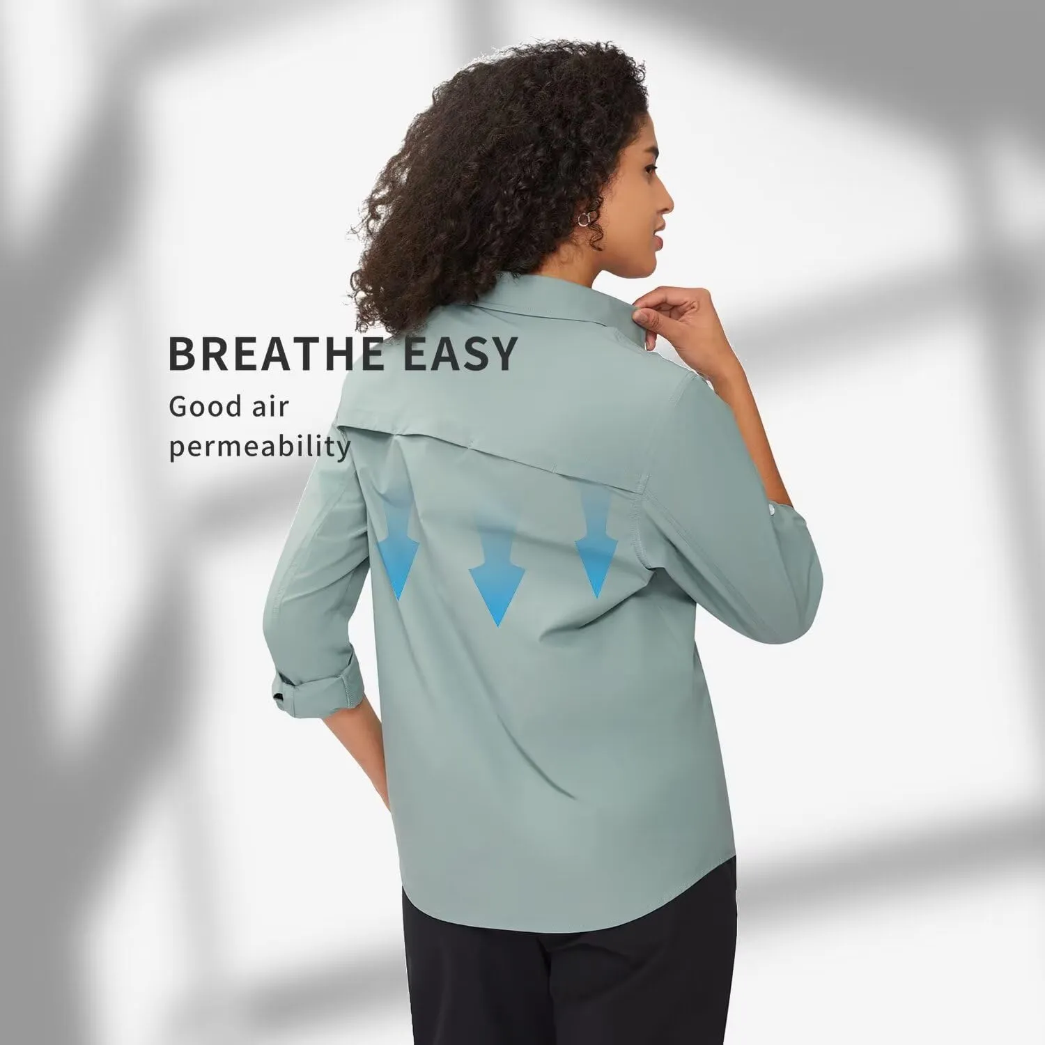 Women's UPF 50  UV Sun Protection Shirts Long Sleeve Quick Dry Fishing Outdoor Hiking Gardening Shirts Cool