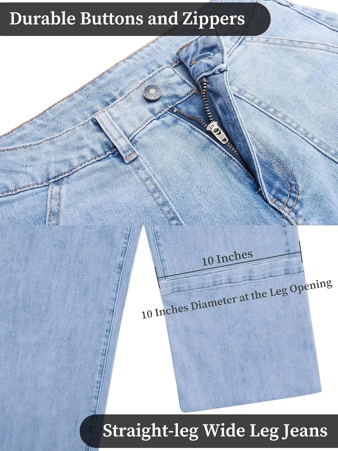 Womens Wide Leg Jeans High Waisted Carpenter Cargo Jeans Casual 90s Y2K Flap Pocket Straight Leg Jeans for Women