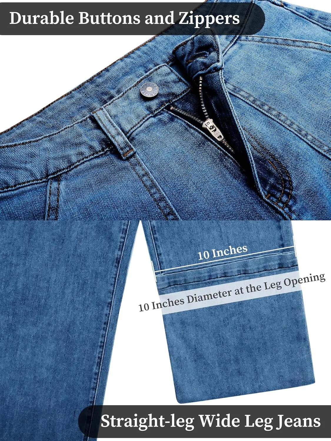 Womens Wide Leg Jeans High Waisted Carpenter Cargo Jeans Casual 90s Y2K Flap Pocket Straight Leg Jeans for Women
