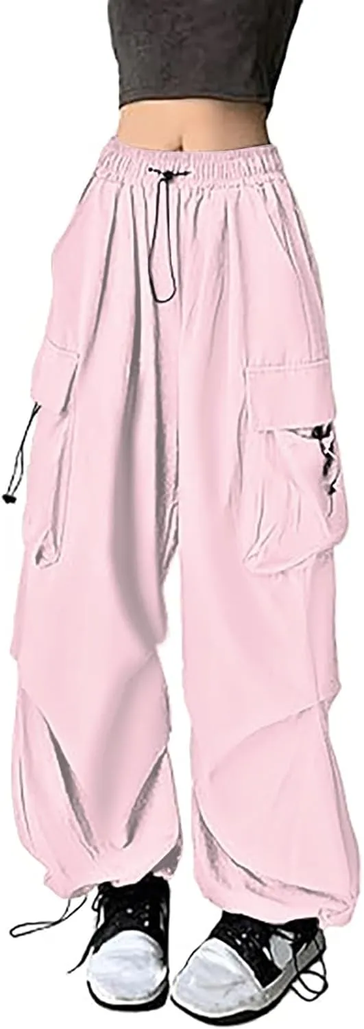 Women's Winter Warm Fleece Joggers Pants Winter high-Waist Work Leggings with Pockets Wide Leg Fleece Lined