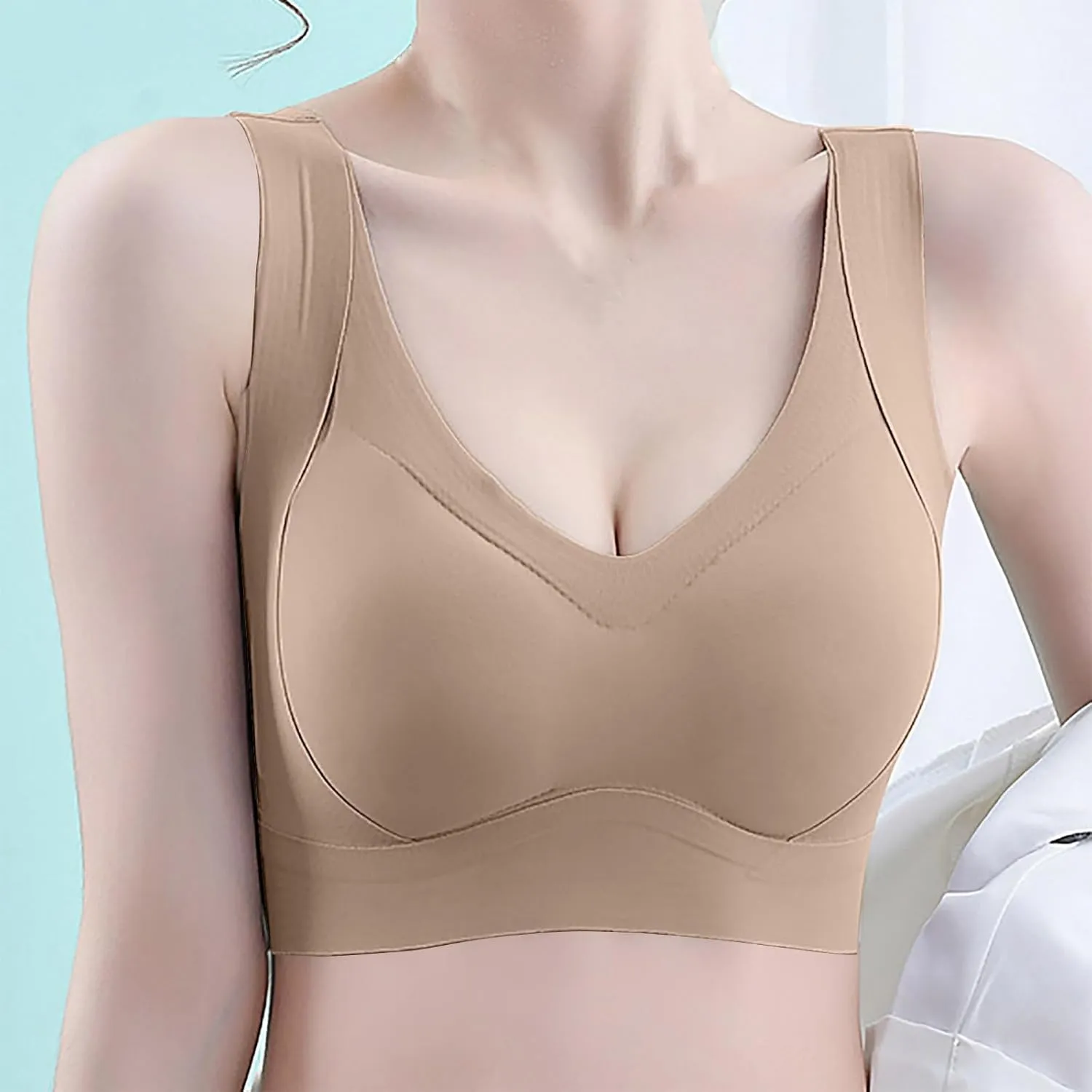 Womens Wireless Bras Push Up Support,and Lift Underwear Comfort and Coverage Comfortable Supportive Tshirt Bralette