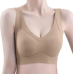 Womens Wireless Bras Push Up Support,and Lift Underwear Comfort and Coverage Comfortable Supportive Tshirt Bralette