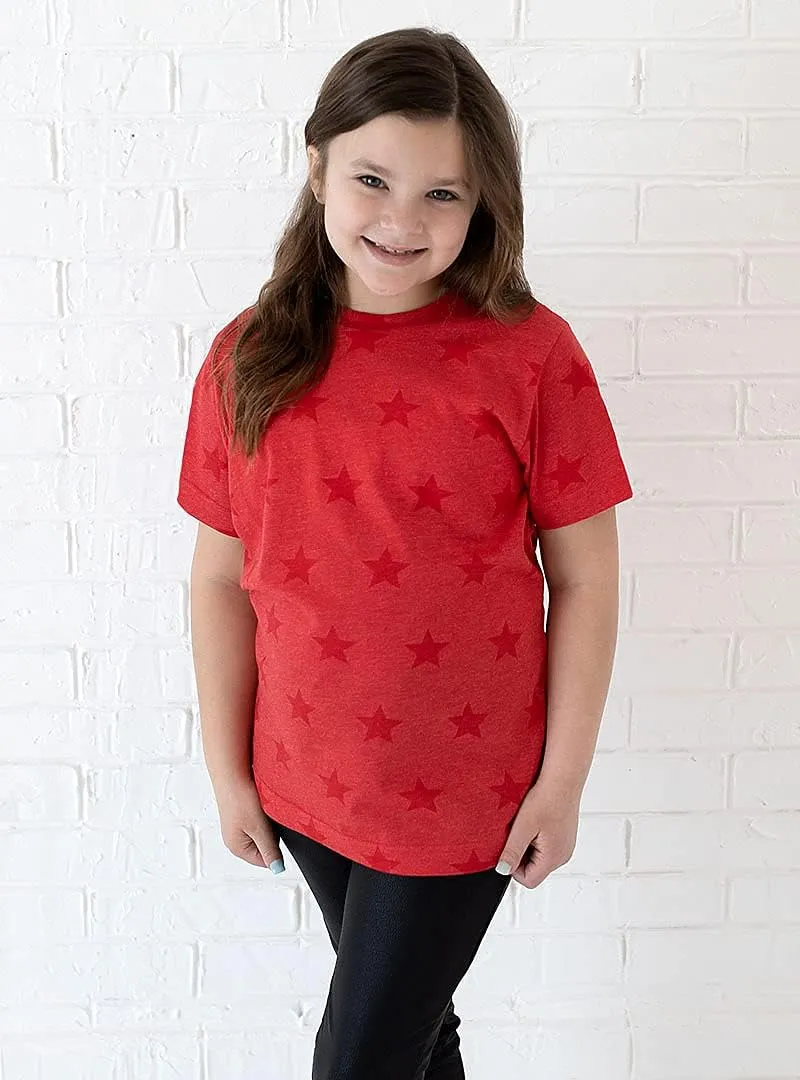 Youth Five Star Soft Cotton Crew Neck Tee 2229