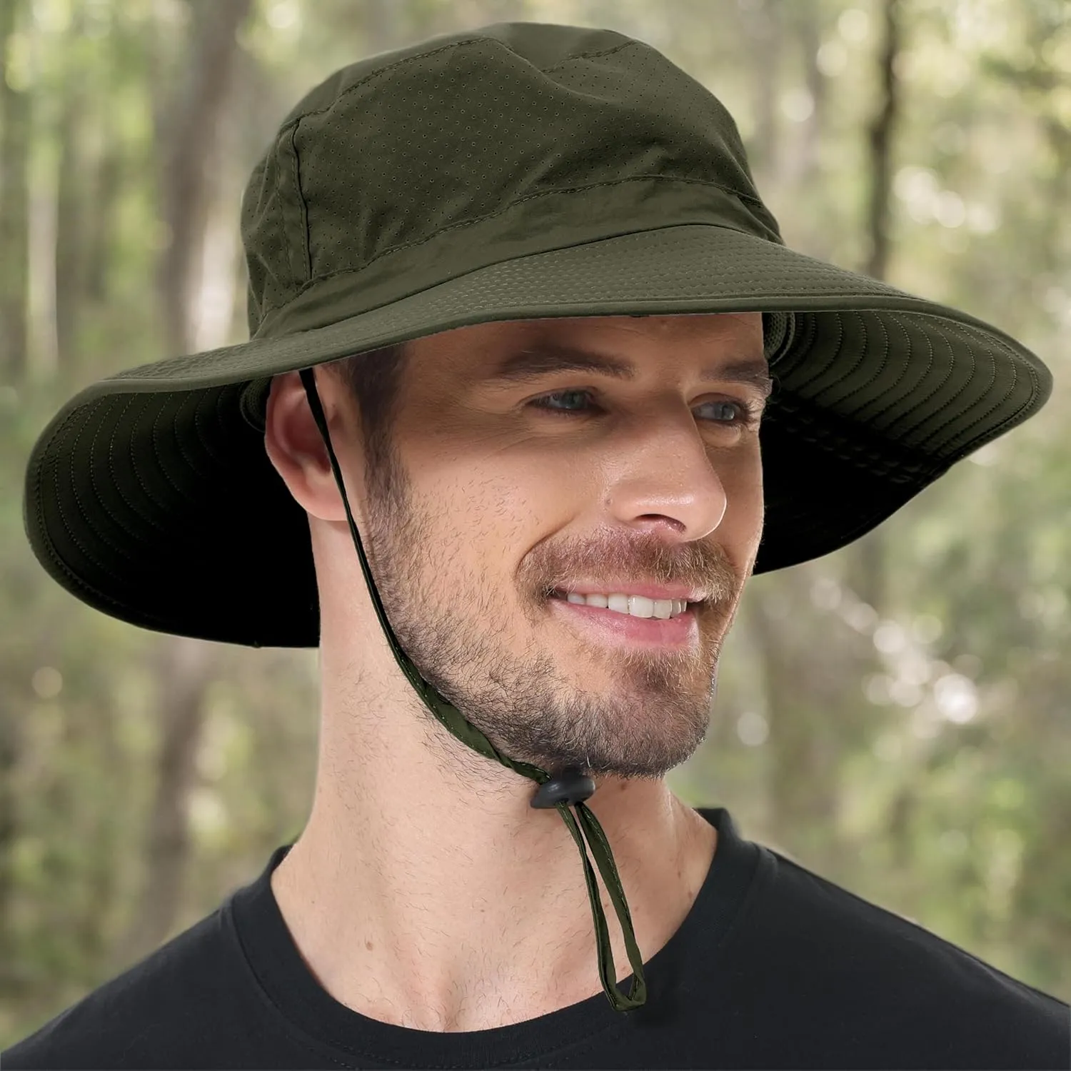 ZOORON Boonie Hat UPF 50  Cooling Sun Hat for Men and Women,Wide Brim Bucket Hats with UV Protection for Safari Hiking Beach