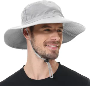 ZOORON Boonie Hat UPF 50  Cooling Sun Hat for Men and Women,Wide Brim Bucket Hats with UV Protection for Safari Hiking Beach