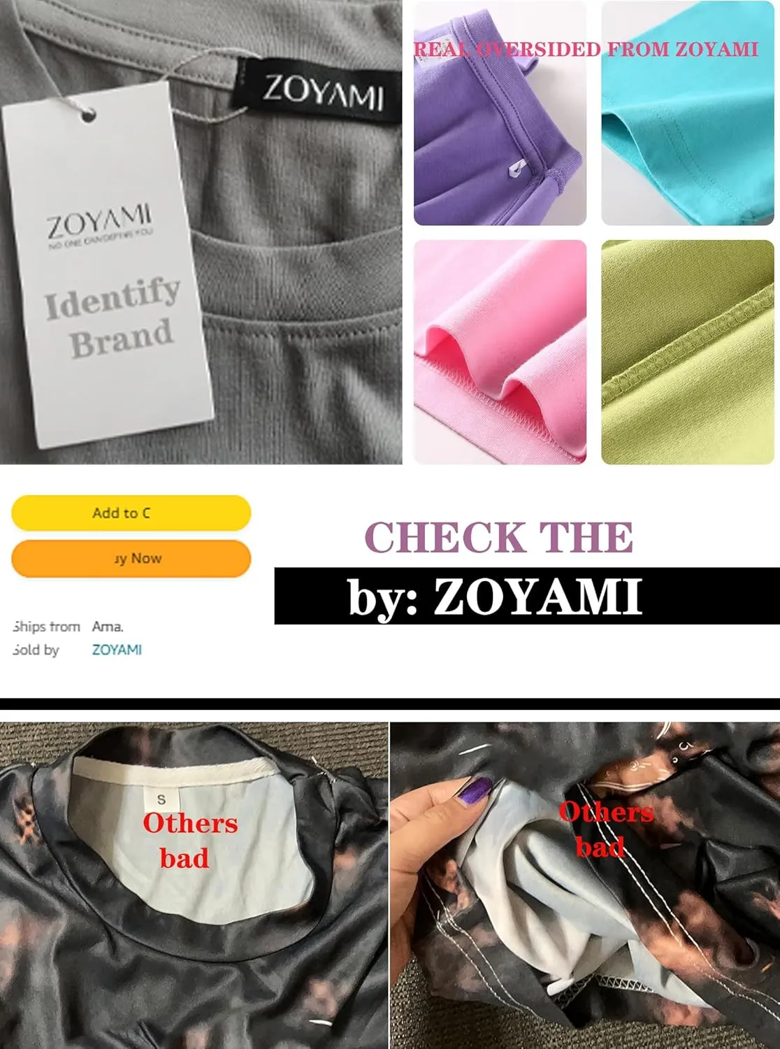 Zoyami Womens Oversized T Shirt USA Flag Graphic Tee Casual Summer Loose Short Sleeve Top