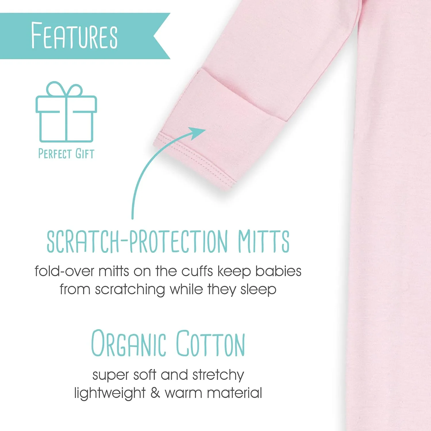 Zutano Unisex Kimono Gown, 0-6 Months, Extra Soft Organic Cotton