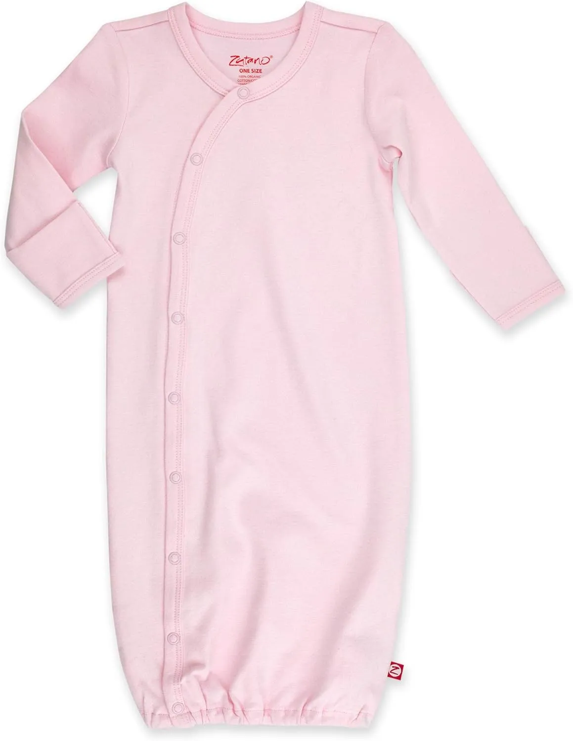 Zutano Unisex Kimono Gown, 0-6 Months, Extra Soft Organic Cotton